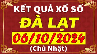 Xổ số Đà Lạt ngày 6 tháng 10  XSDL  KQXSDL  SXDL  Xổ số kiến thiết Đà Lạt hôm nay [upl. by Ahsinrad]