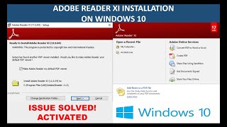 How To Install Adobe Reader XI On Windows 10 11004  Activated  Easy Step [upl. by Marge]