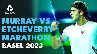 Andy Murray vs Tomas Martin Etcheverry MARATHON 🥵  Basel 2023 Highlights [upl. by Aitnyc]