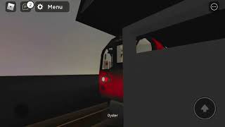 Northern Line 1995 ts departs Embankment ROBLOX London Underground [upl. by Ayatahs74]