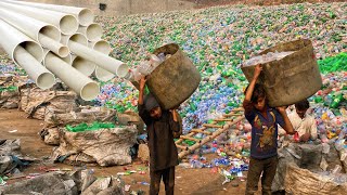 How Millions Waste Plastic Bottles Convert into PVC Pipe Through Recycling [upl. by Adnaloj]