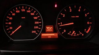 20012011 BMW 1 E81 E82 E87 E88 Series how to check OIL level [upl. by Liss]