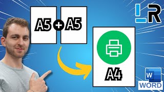 How to print 2 A5 pages on 1 A4 sheet ✅ 1 MINUTE [upl. by Leirud]