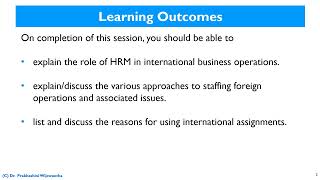 Staffing International Operations  International HRM [upl. by Phelan]