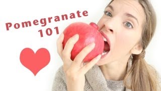 HOW TO PREPAREOPEN amp EAT A POMEGRANATE [upl. by Mehs]