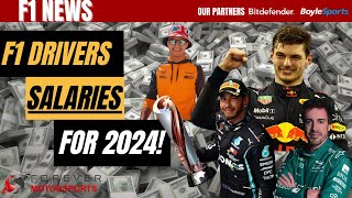 F1 Drivers Salaries For 2024 [upl. by Llenyaj]