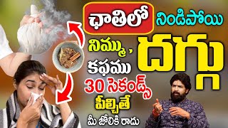 ఊపిరితిత్తుల్లో నిండిపోయి నిమ్ము కఫము తగ్గి దగ్గు రాదు  Cough Cold Relief  Jalubu  VikramAditya [upl. by Galvan]