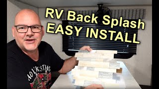 BackSplash Install  RV BackSplash [upl. by Wittenburg]