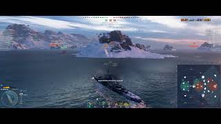 WoWS Replay Bayard  Mit Opferung zum entscheidenden Vorteil [upl. by Relyhcs]