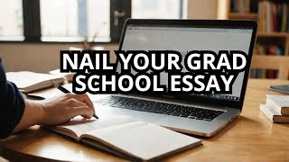 Boost Your Grad School Application Personal Statement Tips [upl. by Ardnas234]