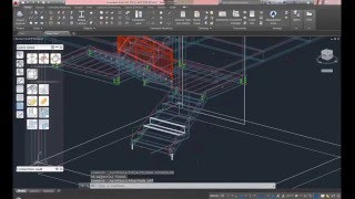 Advance Steel  Creating flared stairs [upl. by Issy785]