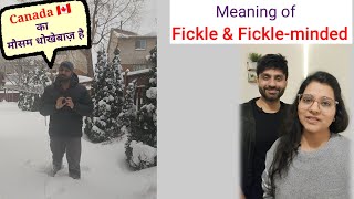 Meaning of FICKLE  FICKLE MINDED 🤷‍♂️  English Vocabulary [upl. by Susumu]