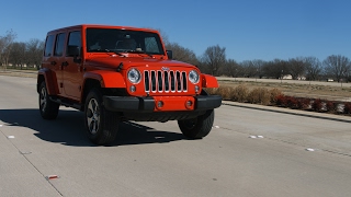 2017 Jeep Wrangler Unlimited Sahara Test Drive [upl. by Sairtemed]