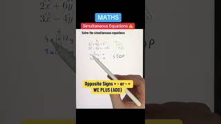 Simultaneous Equations ⚠️ [upl. by Curtice]