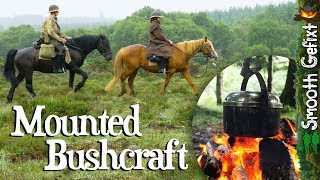 Bushcraft on Horseback  Hammock camping with horses and dog [upl. by Amaty239]