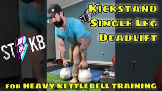 The Kickstand Single Leg Deadlift will help you lift Heavy Kettlebells for your Glute Training [upl. by Gardy643]