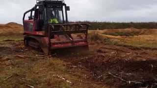 AHWI RT400 Mulcher Stumps amp Brash  FOR HIRE [upl. by Nnyrat254]