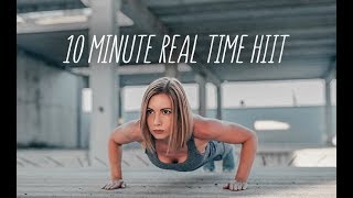 10 Minute HIIT Cardio Workout Real Time TOTALLY OUT OF BREATH [upl. by Notniuqal]