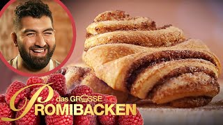 So ein Plunder Zimtige Franzbrötchen sind gefordert  Aufgabe 2  Das große Promibacken  SAT1 [upl. by Zelig]