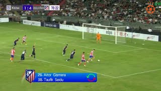 Kitchee Vs Atlético Madrid 16 Adrián Niño Gol Amistoso [upl. by Lyndsey78]