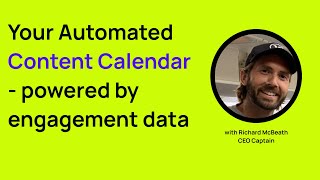 Your Automated Content Calendar  powered by engagement data [upl. by Manup988]