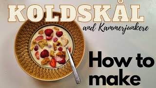 How to make Koldskål and Kammerjunkere [upl. by Sergio791]