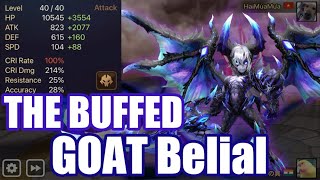 THE BUFFED GOAT Power Belial Now even more powerful he is too dangerous🥶🥶🥶【Summoners War RTA】 [upl. by Abbot]