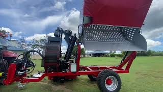 NEW 2024 SIDE TIPPING TRAILED MACADAMIA NUT HARVESTER [upl. by Eilime]