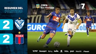 VÉLEZ 2  2 TIGRE I Resumen del partido I CopaSurFinanzas 2024 [upl. by Schug]