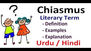 What is Chiasmus Literary Device Explain in Hindi  Urdu [upl. by Yusuk]