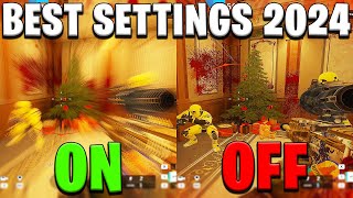 The BEST Settings in Rainbow Six Siege 2024 [upl. by Rolat]