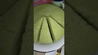 Steamed Pandan rice cakebolu kukus gluten free fecariskitchen [upl. by Arahsat214]