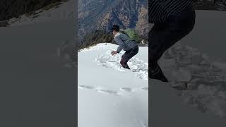 tungnath Winter Barf ka gola tungnath mahadev snowfall [upl. by Juxon]