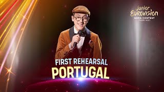 Simão Oliveira  O Rapaz  First Rehearsal  Portugal 🇵🇹  Junior Eurovision 2021 [upl. by Aneehsat253]