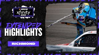 Bumper thrown in Xfinity Series race at Richmond  Extended Highlights [upl. by Yral]