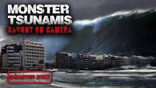 4 Huge Monster Tsunami Wave Disasters Caught On Camera [upl. by Neved]