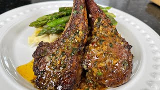 Lemon Garlic Butter Lamb Chops  Juicy amp Delicious Lamb Chops Recipe [upl. by Atonsah]