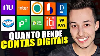 🔴QUAL RENDE MAIS MELHORES CONTAS DIGITAIS PARA DEIXAR O DINHEIRO RENDENDO [upl. by Annaoi227]