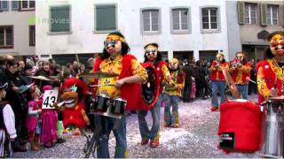 SchwarzbuebeSchränzer FasnachtClip Umzug Liestal 2011 [upl. by Ahsatniuq]