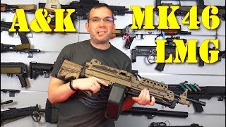 Airsoft  AampK Mk46 LMG French [upl. by Norse132]