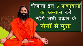 रोजाना इन 5 प्राणायामों का अभ्यास करें रहेंगे सभी प्रकार के रोगों से मुक्त  Swami Ramdev [upl. by Adnalor747]