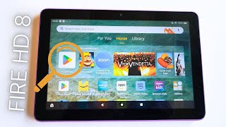 How To EASILY Download Google Play Store On Latest Amazon Fire 8 Tablet [upl. by Zollie]