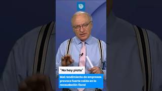 Mal rendimiento de empresas provoca fuerte caída en la recaudación fiscal [upl. by Krishnah]