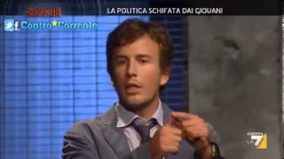 DIEGO FUSARO contro il cretinismo economico quotPiazza Pulitaquot LA7 2013 [upl. by Hendel]