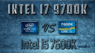 Intel i7 9700K vs i5 7600K Benchmarks  Test Review  Comparison  Gaming  10 Tests [upl. by Hazrit286]