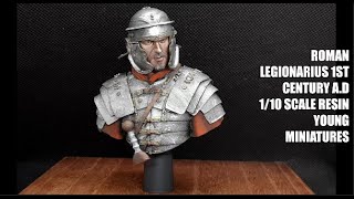 Roman Legionarius 1st Century AD 110 Scale Resin Young Miniatures [upl. by Einnaoj347]