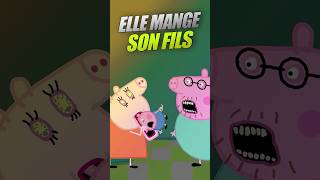 MAMAN PIG MANGE SON FILS  😱 🐷 shorts humour doublage peppapig [upl. by Eiuol]