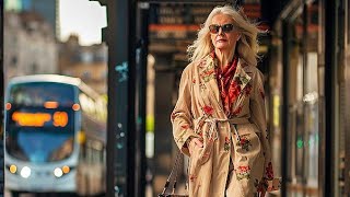 Street Fashion 2024 Style at an Elegant Age Spring Outfits Ideas London Street style [upl. by Temp]