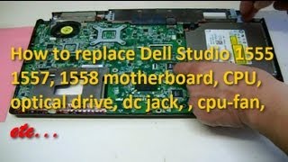 How To Disassemble Dell Studio 1555 1557 1558 Laptop [upl. by Thorpe]