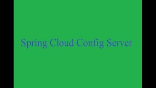 Spring Cloud Config Server  Git Repo [upl. by Rinaldo]